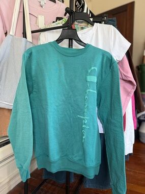 VTG Y2K Champion men’s teal sweatshirt / medium